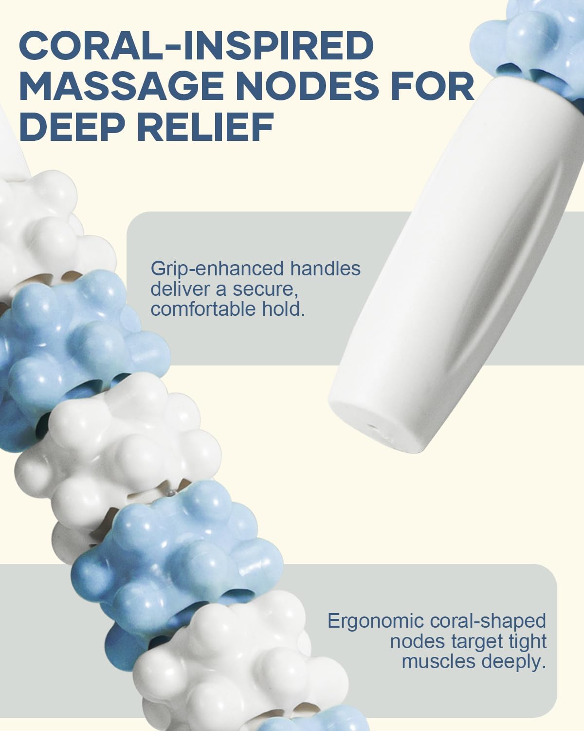 Coral-Texture Massage Roller Stick - product view 2