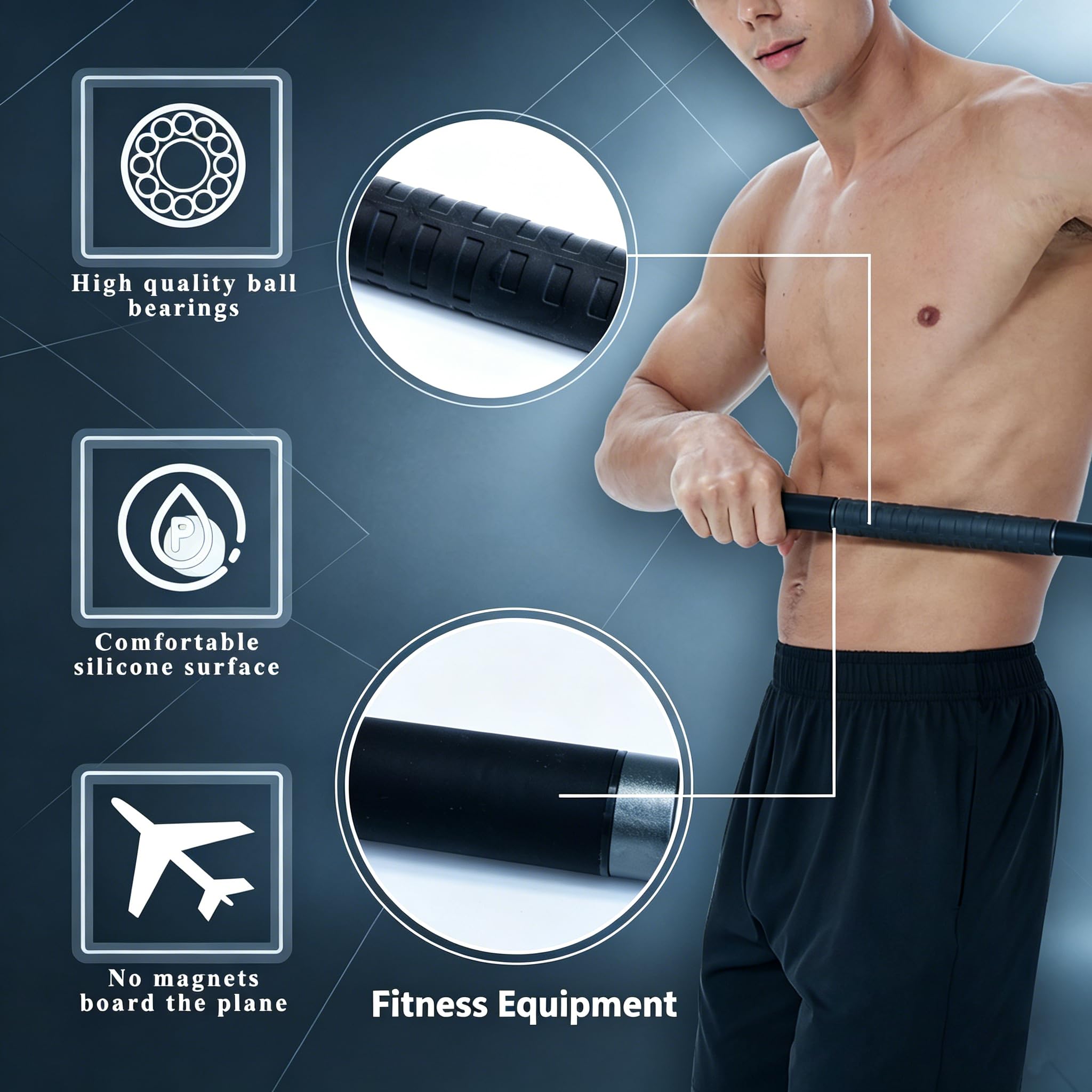 18-Inch Deep Tissue Massage Roller - product view 4